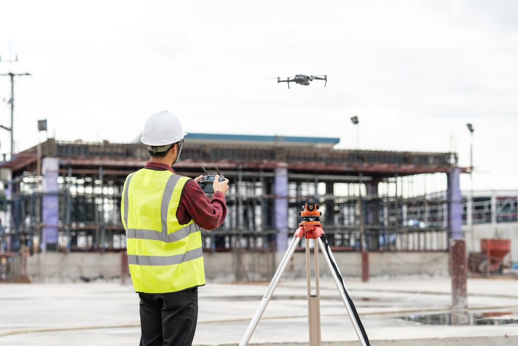 Drones for Construction site mapping, inspection, surveying