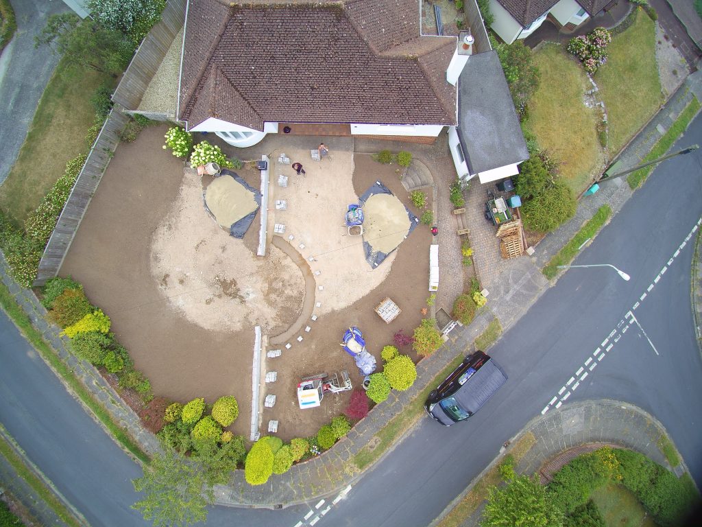 Drone data mapping garden survey Jacksons Landscape Design