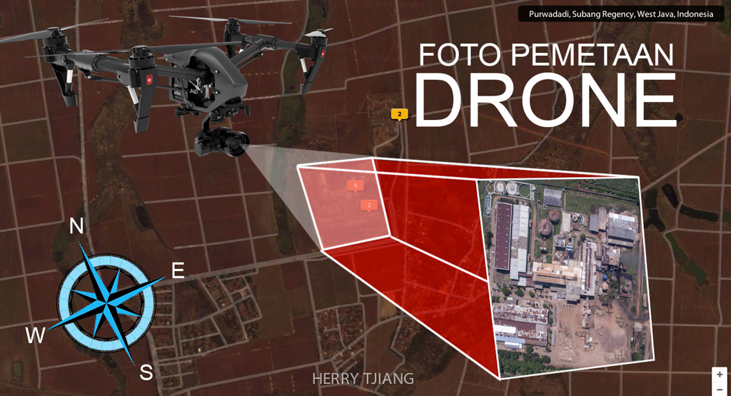 Pemetaan drone Herry Tjiang